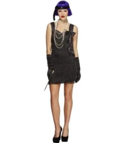 Fever Flapper Foxy Costume, Black