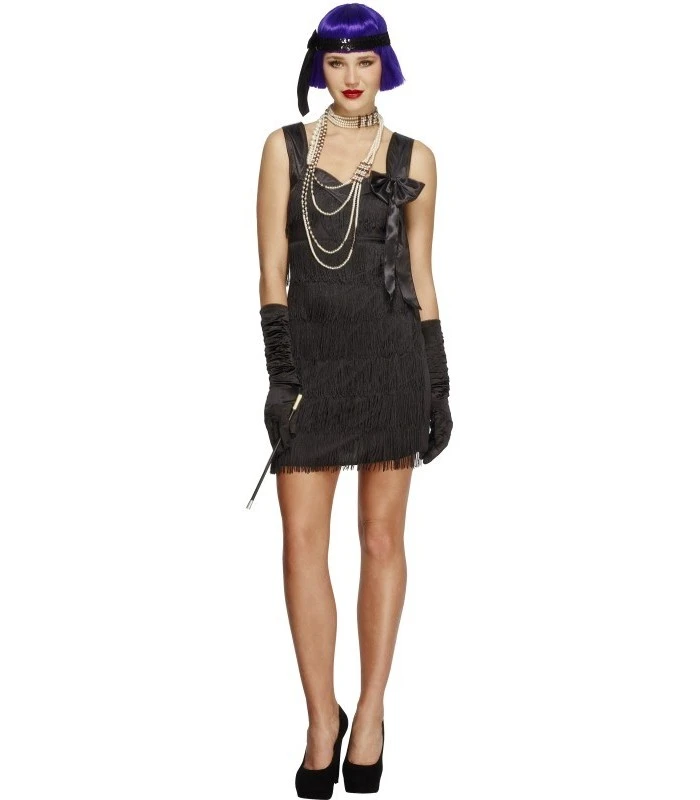 Fever Flapper Foxy Costume, Black 1 Fever Flapper Foxy Costume, Black
