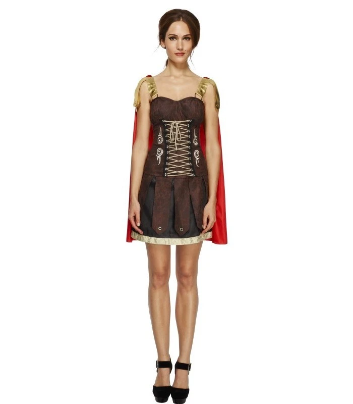 Fever Gladiator Costume, Brown 1 Fever Gladiator Costume, Brown