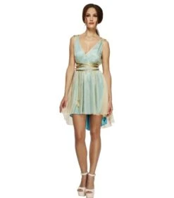 Fever Grecian Queen Costume, Blue