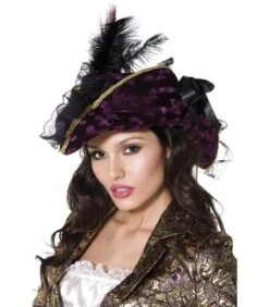 Fever Marauding Pirate Hat, Purple