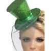Fever Mini Top Hat On Headband, Green