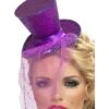 Fever Mini Top Hat On Headband, Purple