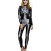 Fever Miss Whiplash Skeleton Costume, Black