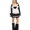 Fever Panda Costume, Tutu Dress, Black & White