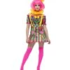 Fever Patchwork Clown Costume, Multi-Coloured