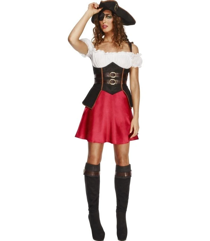 Fever Pirate Wench Costume, Black 1 Fever Pirate Wench Costume, Black