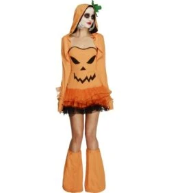 Fever Pumpkin Costume Tutu Dress, Orange
