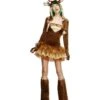 Fever Reindeer Costume, Tutu Dress, Brown