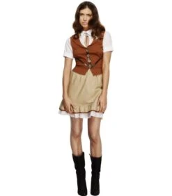 Fever Sheriff Costume, With Waistcoat, Brown