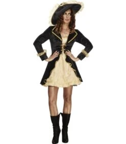 Fever Swashbuckler Costume, Black