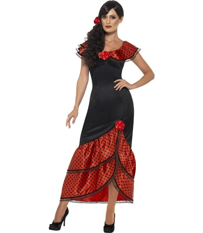 Flamenco Senorita Costume, Black 1 Flamenco Senorita Costume, Black