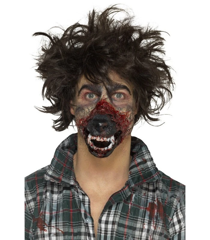 Smiffys Make-Up FX, Foam Latex Werewolf, Brown 1 Smiffys Make-Up FX, Foam Latex Werewolf, Brown