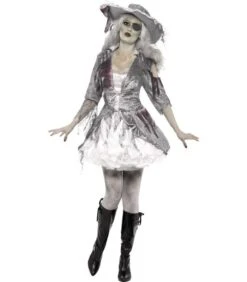 Ghost Ship Pirate Treasure Costume, Grey