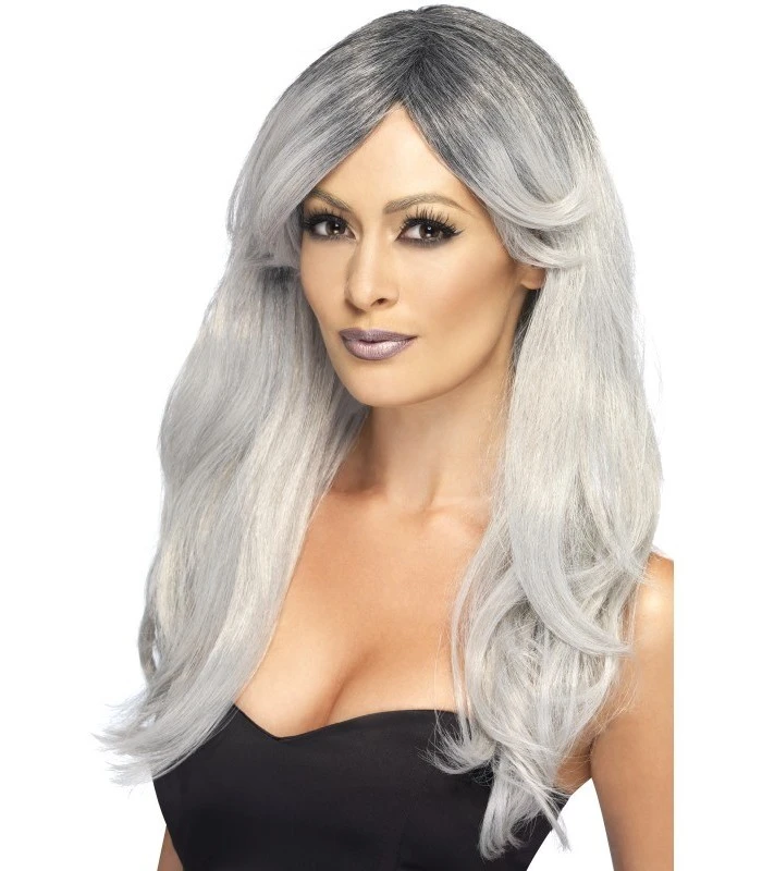 Ghostly Glamour Wig, Grey 1 Ghostly Glamour Wig, Grey