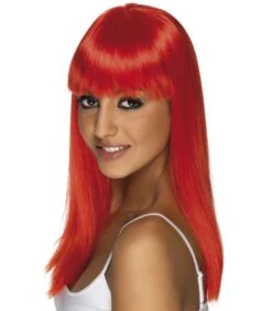 Glamourama Wig, Neon Red