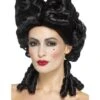 Deluxe Gothic Baroque Wig, Black