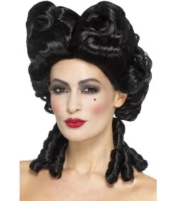 Deluxe Gothic Baroque Wig, Black