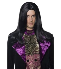 Gothic Count Wig, Black
