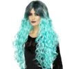 Gothic Glamour Wig, Teal