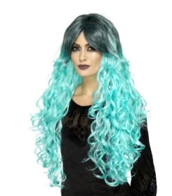 Gothic Glamour Wig, Teal