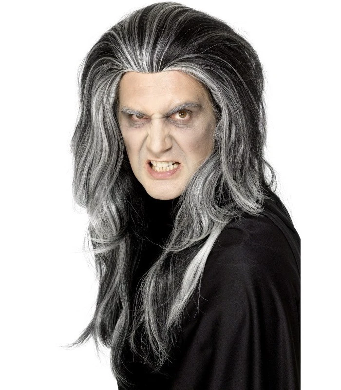 Gothic Vampire Wig, Black 1 Gothic Vampire Wig, Black