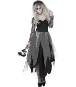 Graveyard Bride Costume, Black