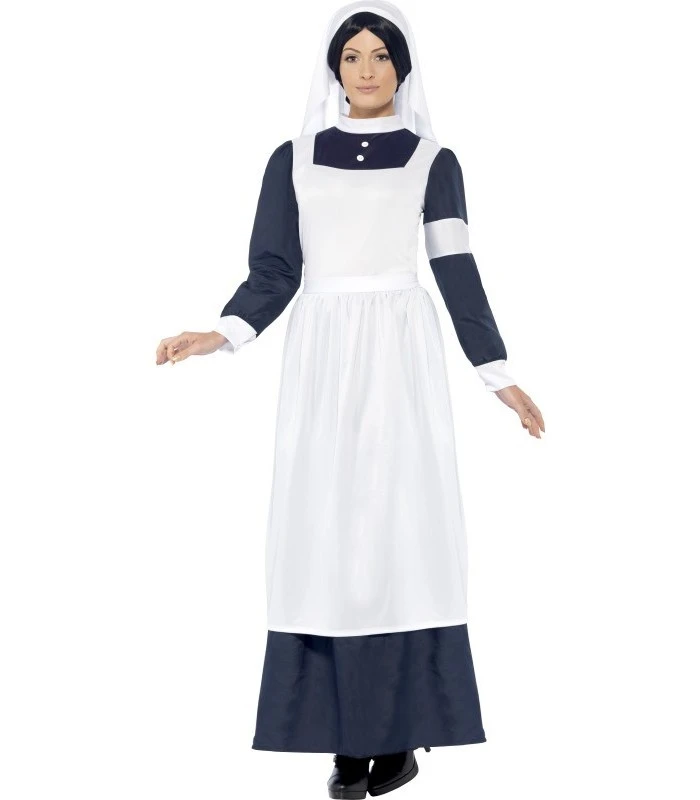 Great War Nurse Costume, White 1 Great War Nurse Costume, White