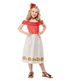 Hawaiian Princess Costume, Red