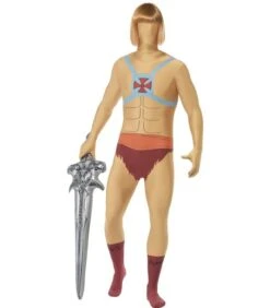 He-Man Second Skin & Inflatable Sword, Brown