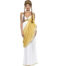 Helen Of Troy Costume, White & Gold