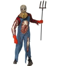 Hillbilly Zombie Costume, Blue