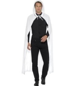 Hooded Cape, White