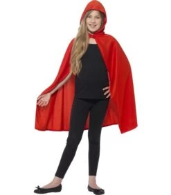 Hooded Cape, Red