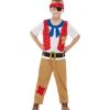 Horrible Histories Pirate Crew Costume, Red