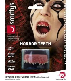 Smiffys Make-Up FX, Horror Teeth, Invasion, White