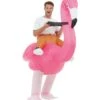Inflatable Ride Em Flamingo Costume, Pink
