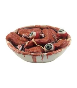 Latex Gory Gourmet Tongue Bowl Prop, Red