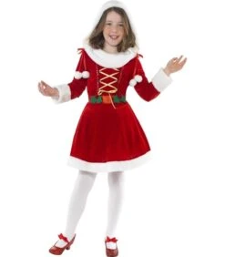 Little Miss Santa Costume, Red