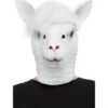 Llama Latex Mask, White