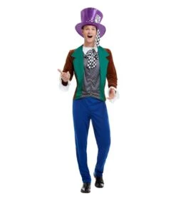 Mad Hatter Costume, Multi-Coloured