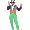 Mad Hatter Costume, Adult, Green & Brown