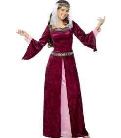 Maid Marion Costume, Burgundy