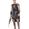 Male Dark Gladiator Costume, Black