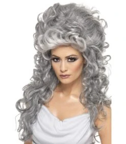 Medeia Witch Beehive Wig, Grey