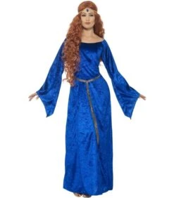 Medieval Maid Costume, Blue