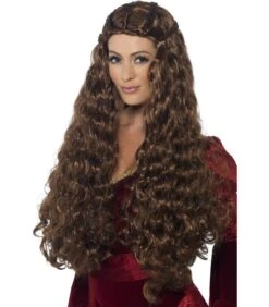 Medieval Princess Wig, Brown