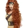 Medieval Warrior Queen Wig, Auburn