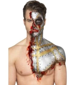 Smiffys Make-Up FX, Metallic Liquid Latex Kit, Gol
