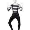 Mime Second Skin Costume, Black